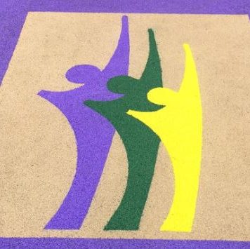 washwood heath logo design in their new rubber safety surfacing