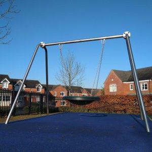 Wychavon Wet Pour Surface underneath swing set
